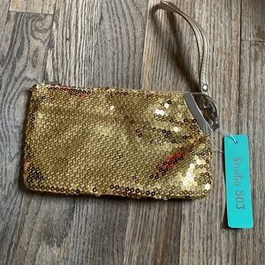 Gold Sequin Clutch